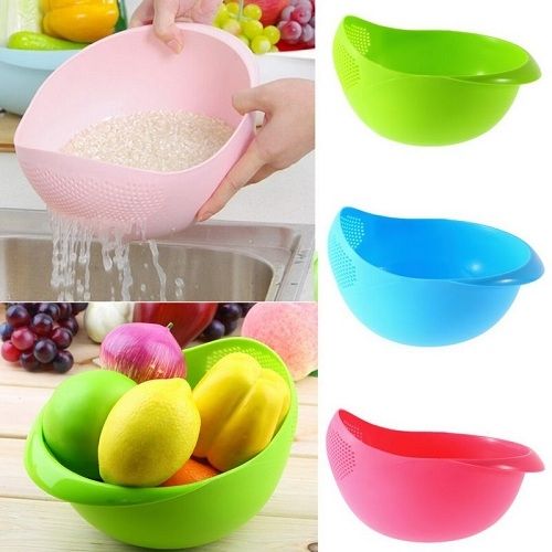 Washing Bowl For Fruit And Rice Utensil 1 Pc Multicolor (Code: 1G93)WASBSB4Q54