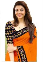 Elegant Cotton Sarees Vol-1 Replica nagada orange (Code: JNRQ)ELEKDHYG38