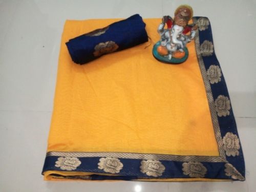 Cotton Chanderi Sarees (Code: KEOP)COTBGCQ018