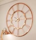 Copper Finish Metal 60 Inch Wall Clock by Craftter(COPZV60K24)