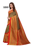 Kalamkari Mysore Silk Saree SKU-S182424 (2) (Code: 1KJR)KAL0JS1R59