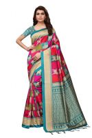 Kalamkari Silk Saree SKU-S182200 (3) (Code: 1KLN)KALAUENG52