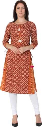 Kriti Three Fourth Sleeves Maternity Nursing Kurti - MaroonKRIOES1D53